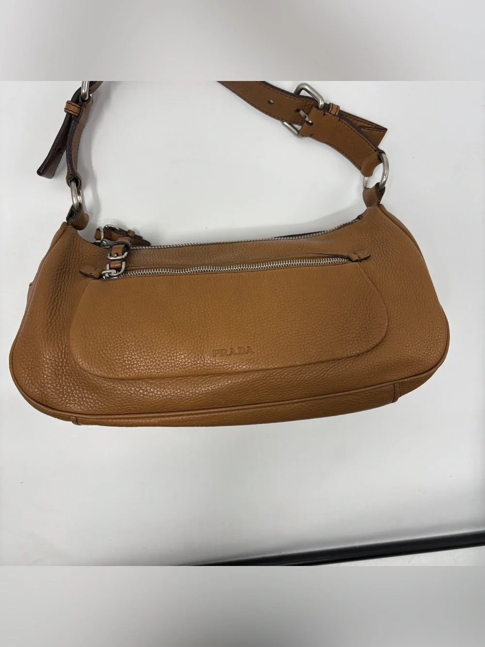 Prada Y2K Camel Brown vitello daino Bag